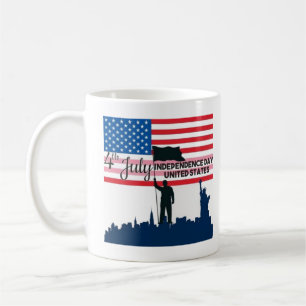 Patriotic Pup & Proud Dog Mum: 4th of July Dog Mix Coffee Mug