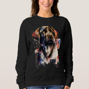 Patriotic Puppy 4th of July USA Independence Day 1 Sweatshirt