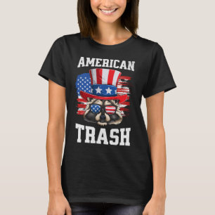 Patriotic Racoon 4th Of July American Trash Panda T-Shirt