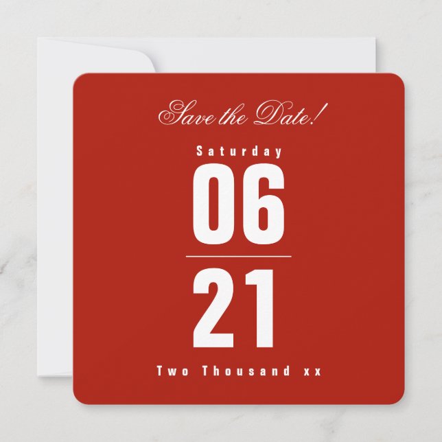 Patriotic Red & Blue Celebration |Save the Date (Front)