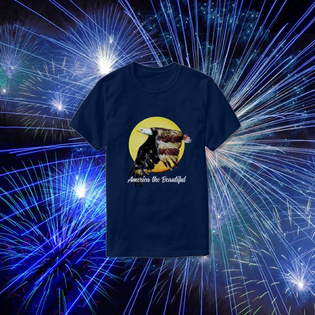 Patriotic Red, White and Blue Bald Eagle T-Shirt (Creator Uploaded)