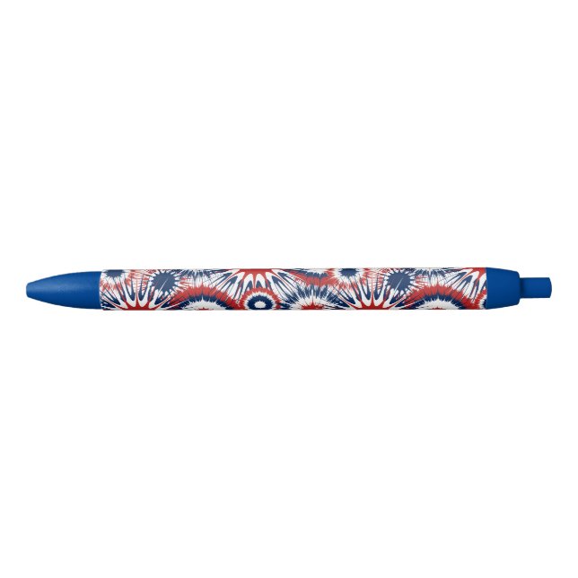 Patriotic Red White and Blue Fireworks Ink Pen (Front)