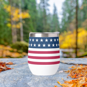 Patriotic red white and blue stars and stripes