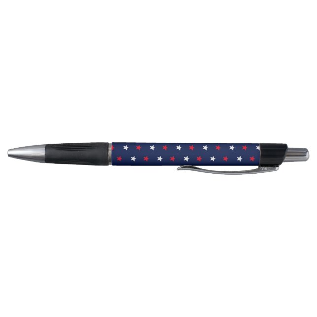 Patriotic red white and blue stars pattern (Bottom)