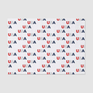 Patriotic Red White and Blue Stars/USA Tissue Paper