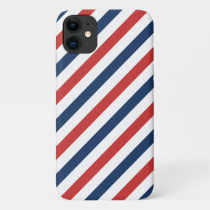 Patriotic Red White and Blue Stripes Case-Mate iPhone Case