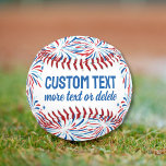 Patriotic Red White Blue Fireworks July 4th Custom Baseball<br><div class="desc">Let you patriotic spirit shine with this super cool baseball featuring red, white and blue fireworks and 2 lines of custom text. Perfect for a 4th of July party, baseball birthday party, gift for a veteran, soldier or any adult or child who loves baseball. It's so easy to personalise with...</div>