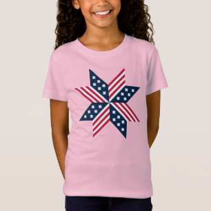 Patriotic Red White Blue Native USA Stars Stripes T-Shirt