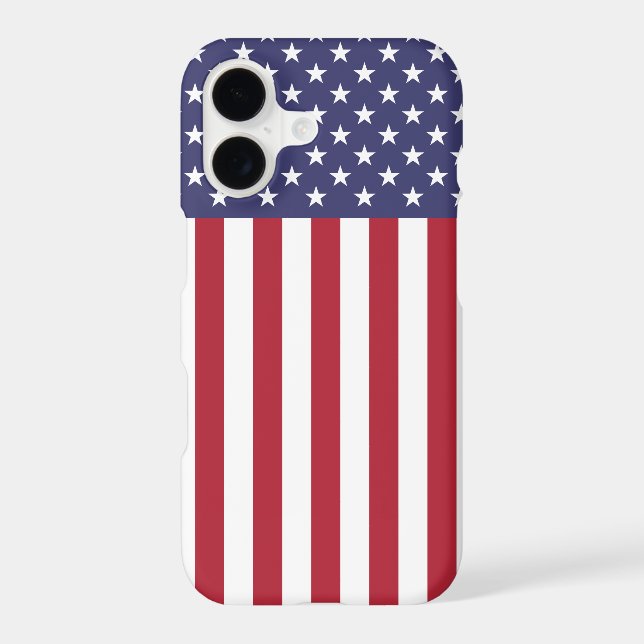 Patriotic Red White Blue Stars And Stripes Flag (Back)