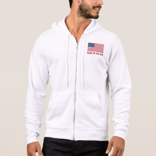 Patriotic Red White Blue Stars And Stripes Flag Hoodie