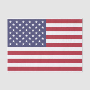 Patriotic Red White Blue Stars And Stripes Flag Tissue Paper