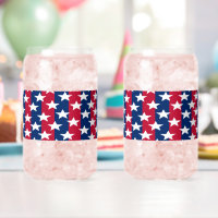 Patriotic Red White Blue Stars drinkware