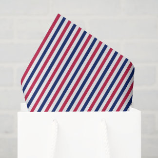 patriotic red white blue stripes usa gift wrap tissue paper