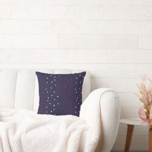 Patriotic red white & blue Swiss cross plus sign Cushion