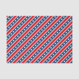 Patriotic Red, White & Blue USA Stars & Stripes Tissue Paper