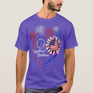 Patriotic Registered Dietician 4th Of July America T-Shirt