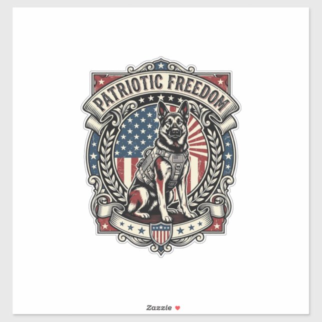Patriotic Rescue Dog (Sheet)