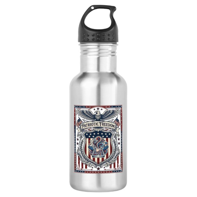 Patriotic Resin 532 Ml Water Bottle (Front)