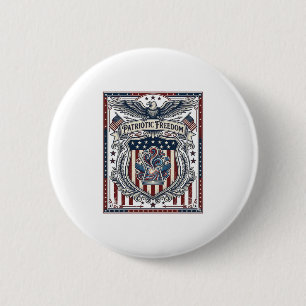 Patriotic Resin 6 Cm Round Badge