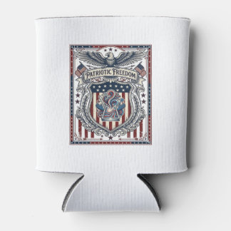 Patriotic Resin Can Cooler