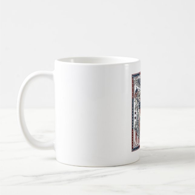 Patriotic Resin Coffee Mug (Left)