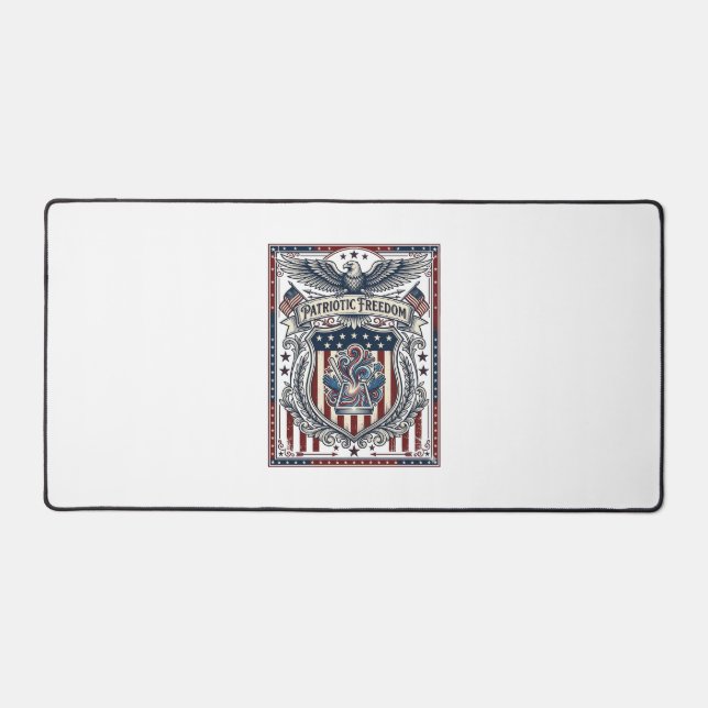 Patriotic Resin Desk Mat (Front)