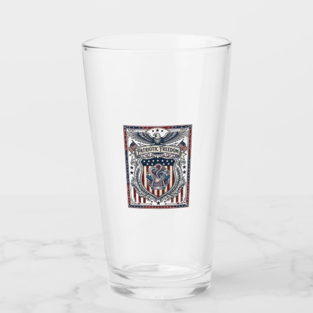 Patriotic Resin Glass (Front)