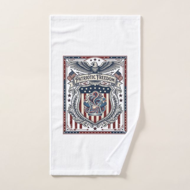Patriotic Resin Hand Towel (Hand Towel)