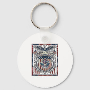 Patriotic Resin Key Ring