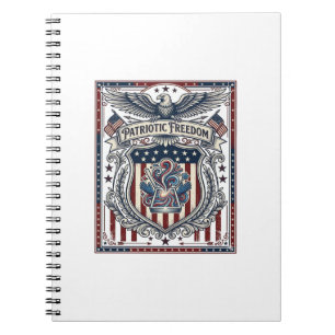 Patriotic Resin Notebook