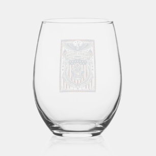 Patriotic Resin Stemless Wine Glass