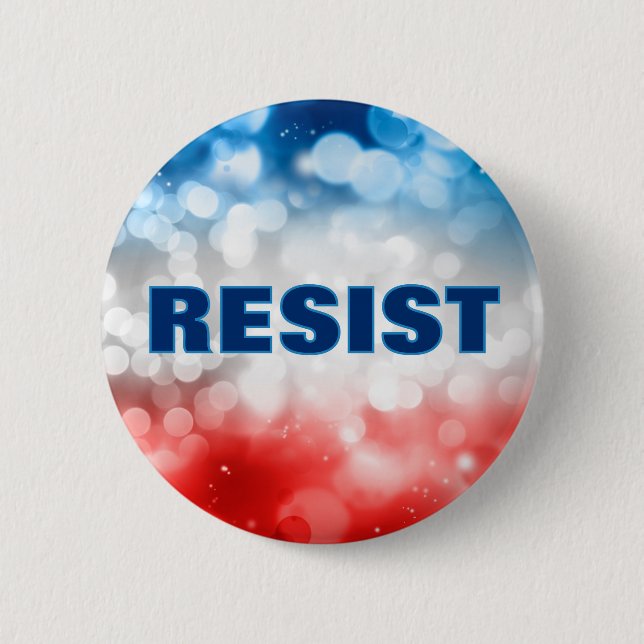 Patriotic Resist Button Political (Front)