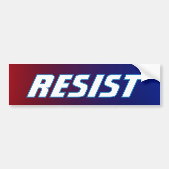 Patriotic Resist Political  Bumper Sticker (Front)