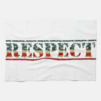Patriotic RESPECT Tea Towel