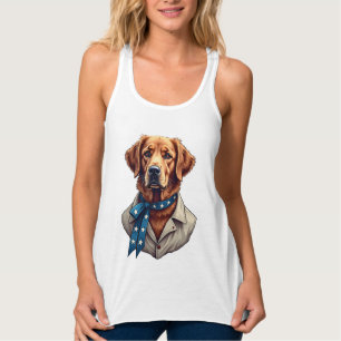 Patriotic Retriever Pride Vintage Dog Shirt