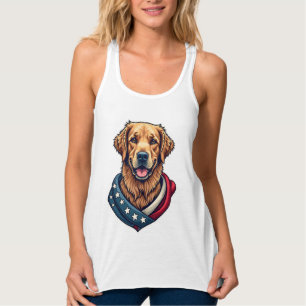 Patriotic Retriever Pride Vintage Dog Shirt 4