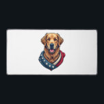 Patriotic Retriever Pride Vintage Dog Shirt 4 Desk Mat<br><div class="desc">Patriotic Retriever Pride Vintage Dog Shirt 4</div>