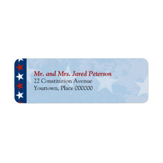 Patriotic Return Address Label