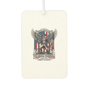 Patriotic Revolutionary War Skeleton Dark Patriot Car Air Freshener