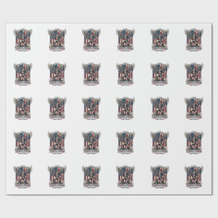 Patriotic Revolutionary War Skeleton Dark Patriot  Wrapping Paper