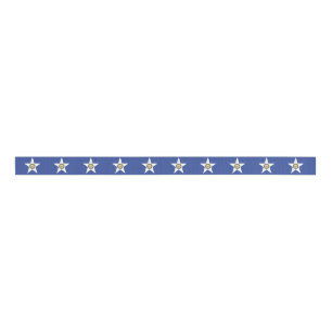 Patriotic Ribbon with Flag of Houston Grosgrain Ribbon
