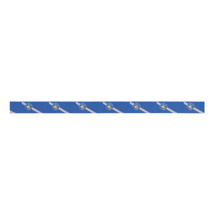 Patriotic Ribbon with Flag of Las Vegas Grosgrain Ribbon
