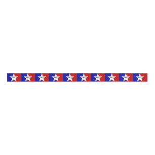 Patriotic Ribbon with Flag of San Antonio Grosgrain Ribbon