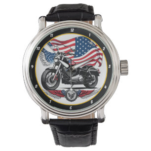 Patriotic Ride, American Flag Watch. Watch
