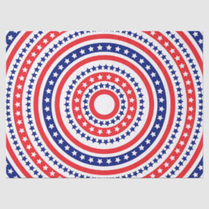 Patriotic Ring Pattern Tissue Paper