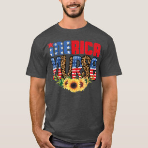 Patriotic RN LPN CNA American Flag July 4th Nurse  T-Shirt