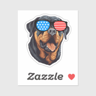 Patriotic Rottweiler