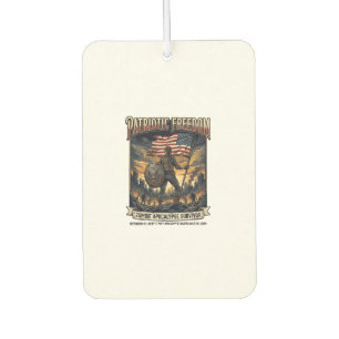 Patriotic Rust Flag Survivor Zombie Apocalypse Fre Car Air Freshener