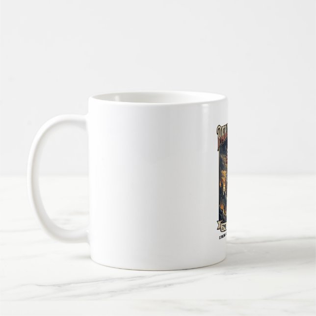 Patriotic Rust Flag Survivor Zombie Apocalypse Fre Coffee Mug (Left)
