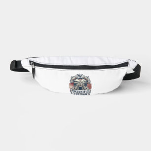 Patriotic Rustic Barn Wedding Bum Bags